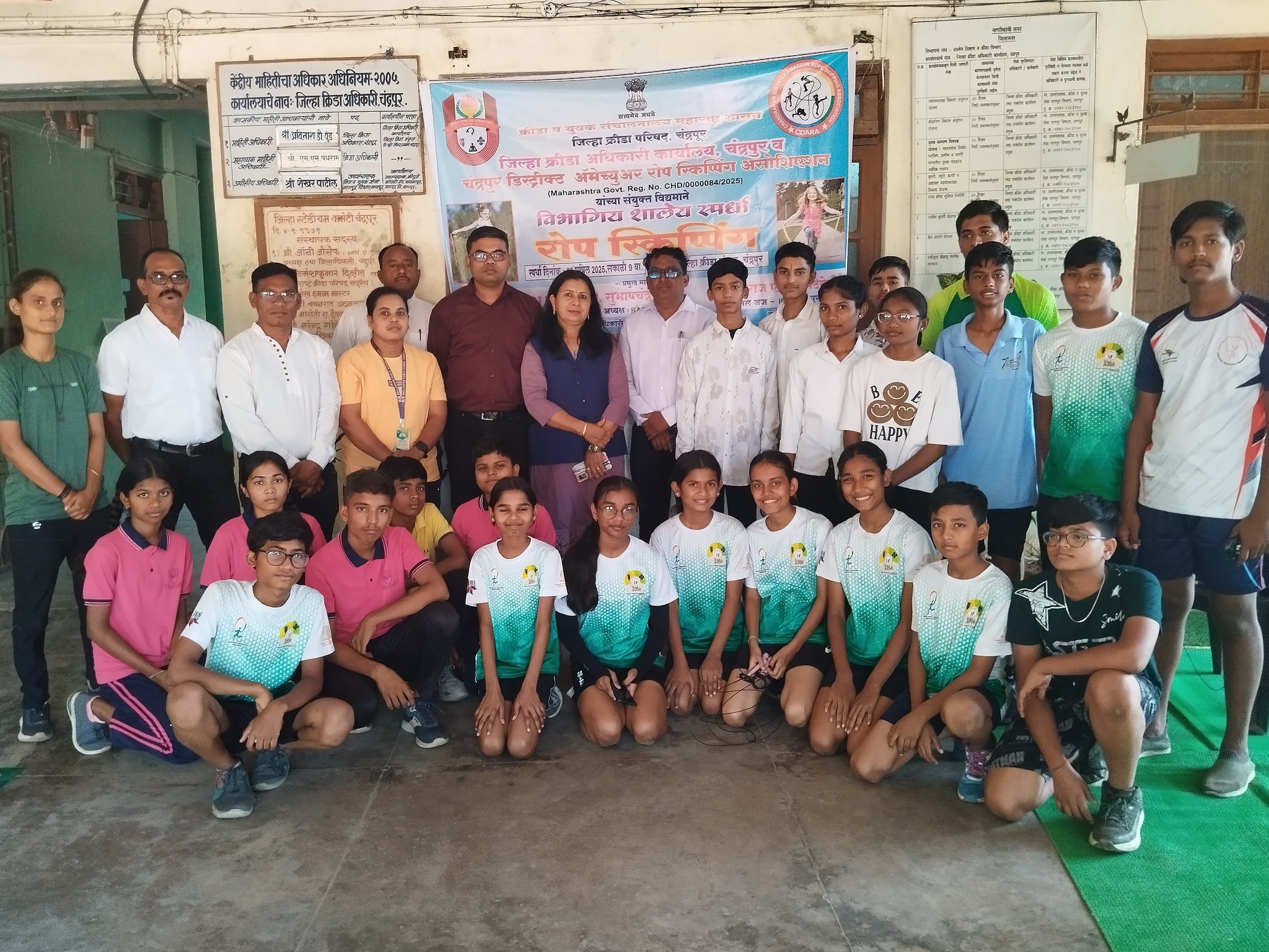 28th April 25 – Nagpur Rope Skipping Association Shines at DSO Divisional Championship with 18 Gold Medals